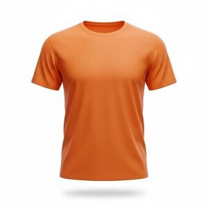 4 pack Hi Viz Orange Lg Safety Cotton Blend Summer Workwear Construction Paving
